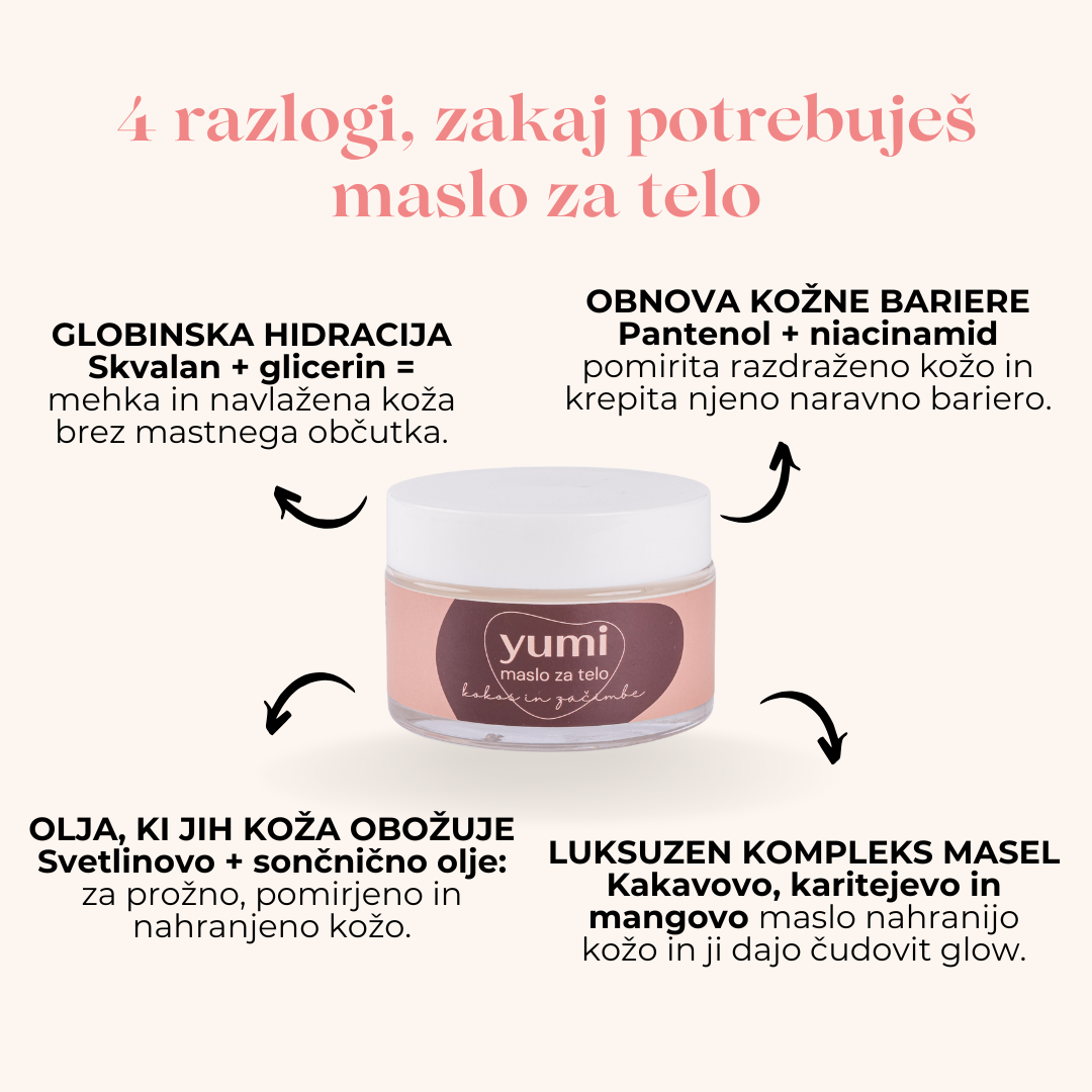 Maslo za telo - kokos in začimbe