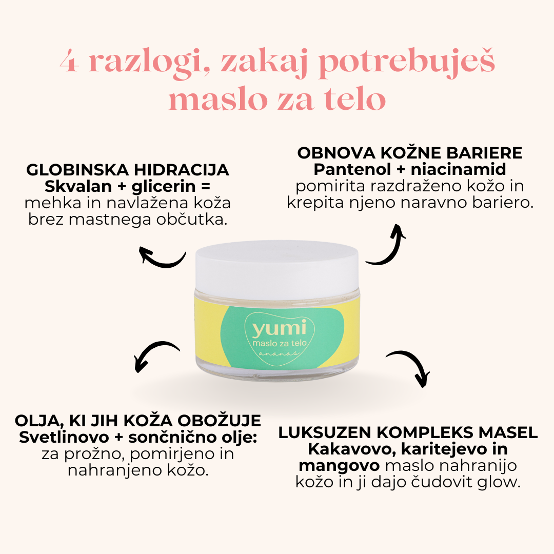 Maslo za telo - ananas