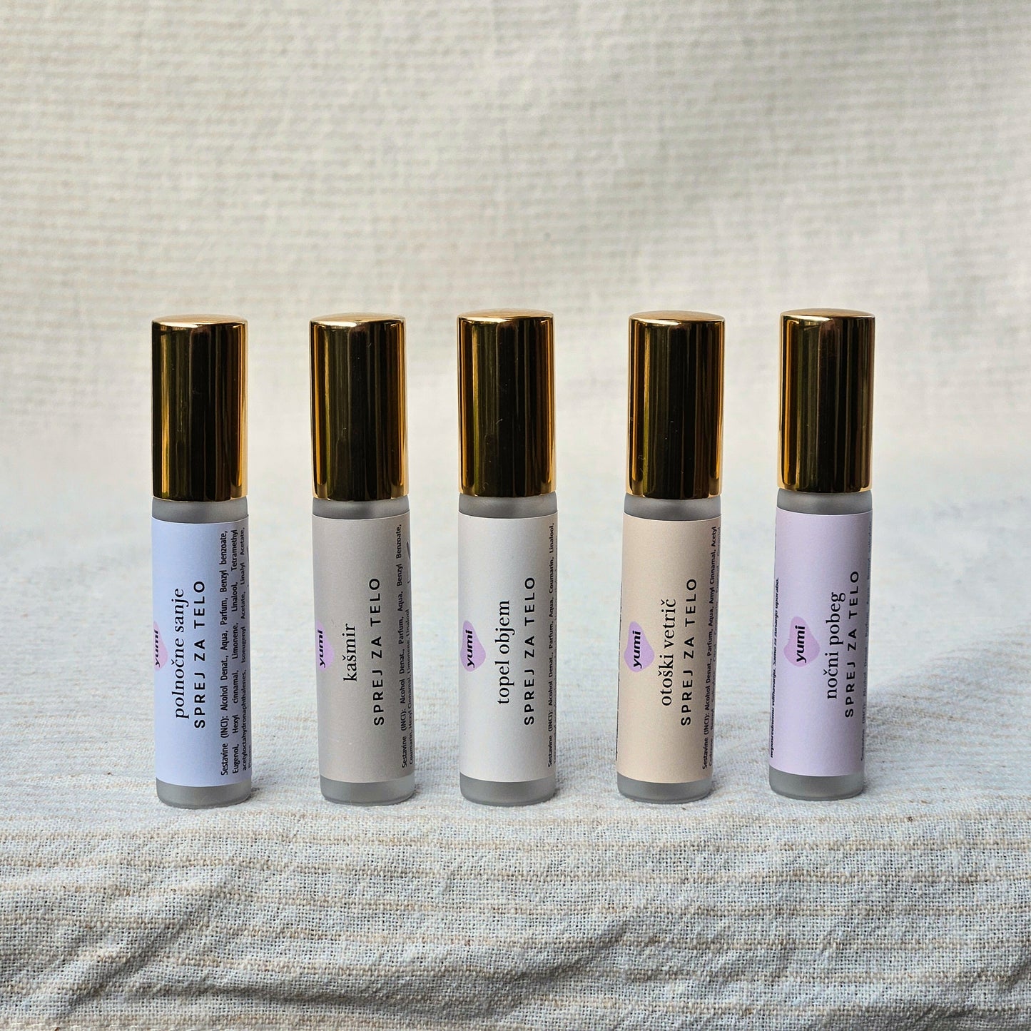 Komplet sprejev za telo (4+1 GRATIS)