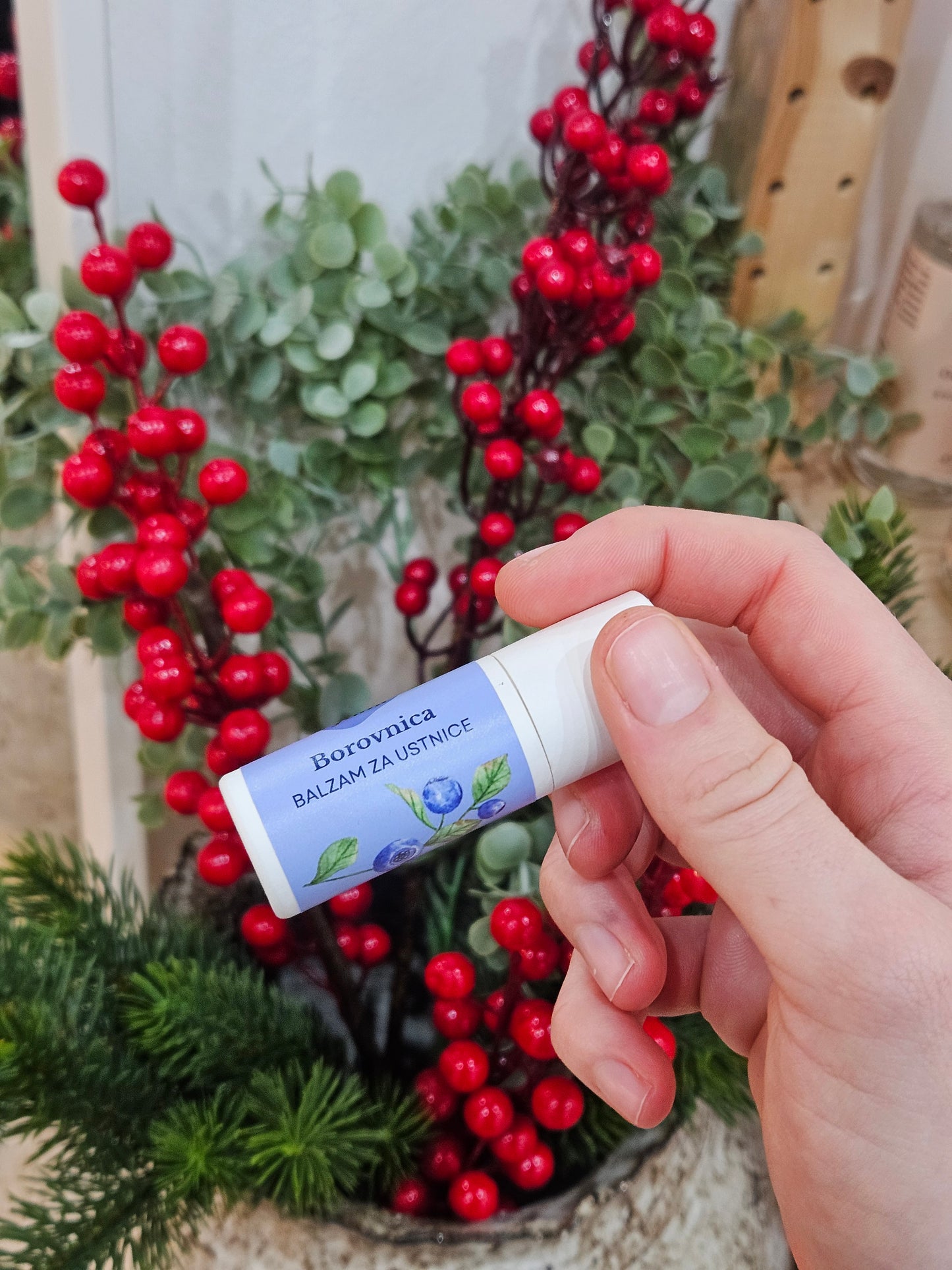 Balzam za ustnice - borovnica (nežno obarvan)