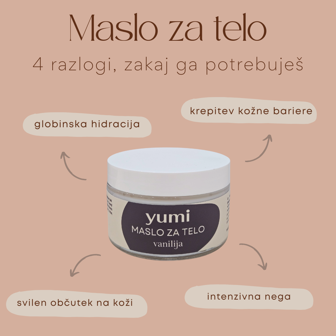 Maslo za telo - vanilija (100% naravna dišava)