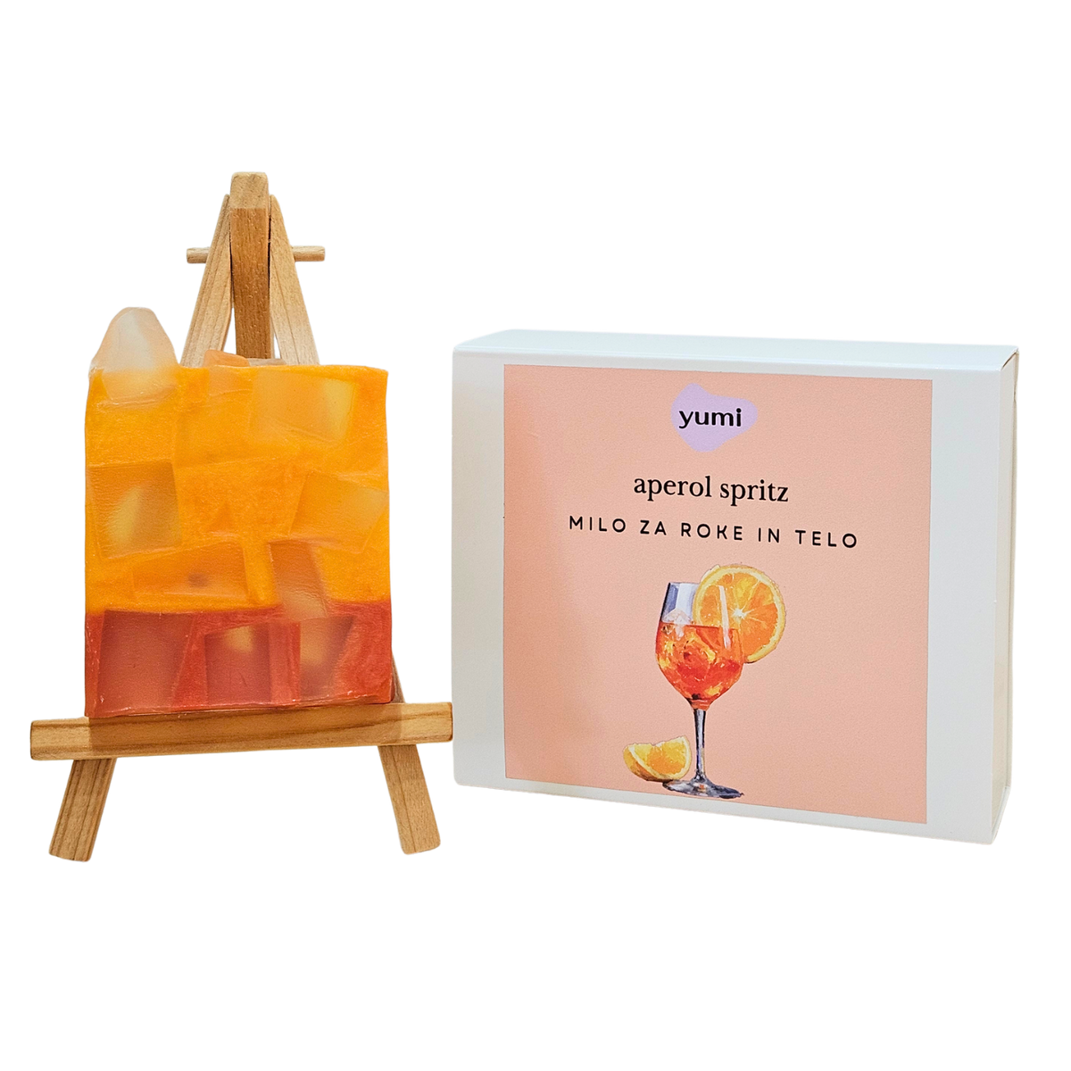 Trdo milo za roke in telo - aperol spritz