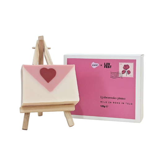 Hand and body bar soap - love letter 